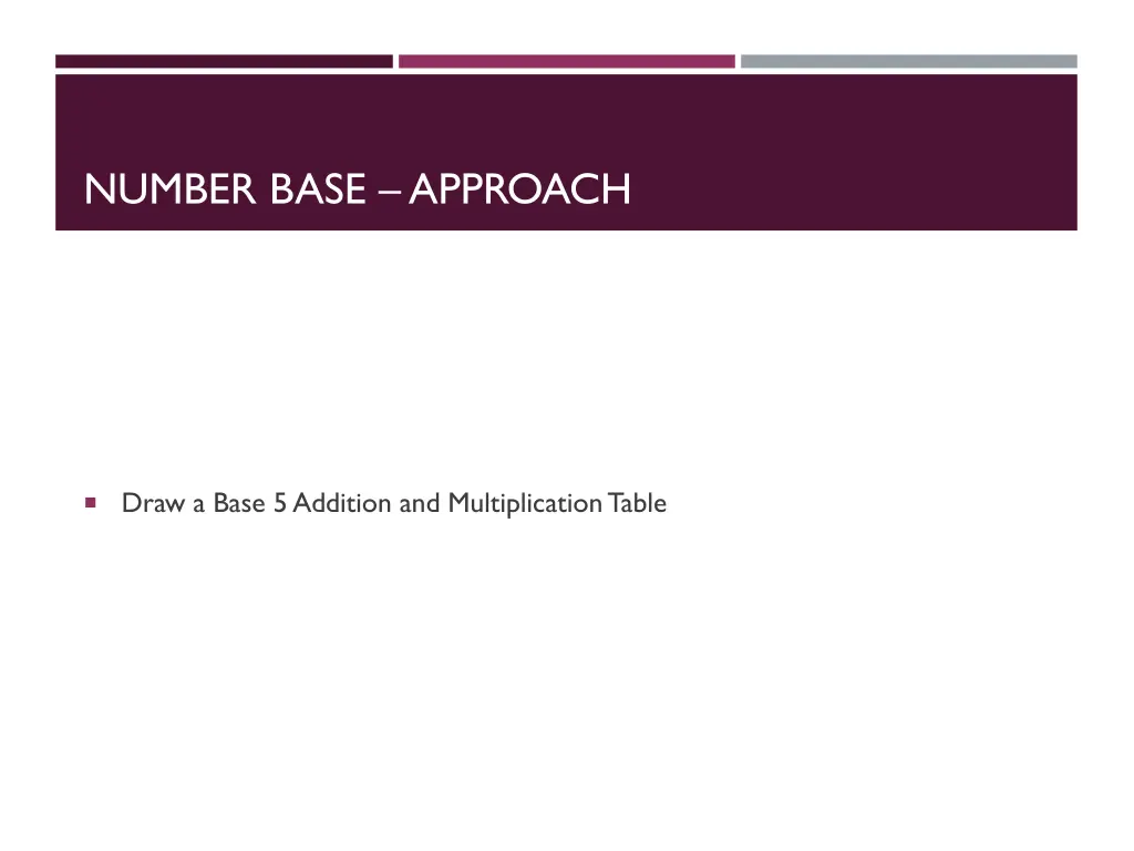 number base approach 2