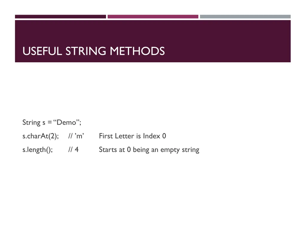 useful string methods