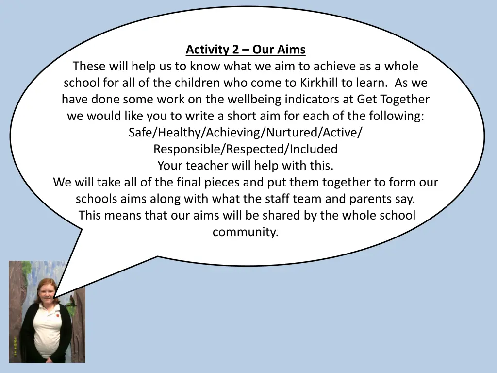 activity 2 our aims