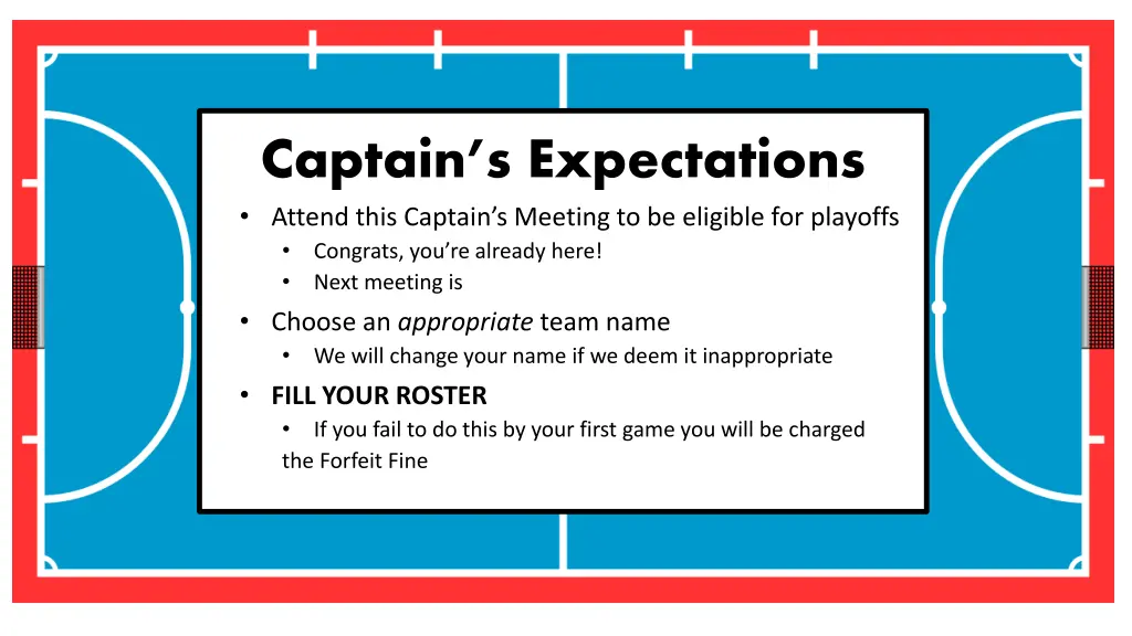 captain s expectations