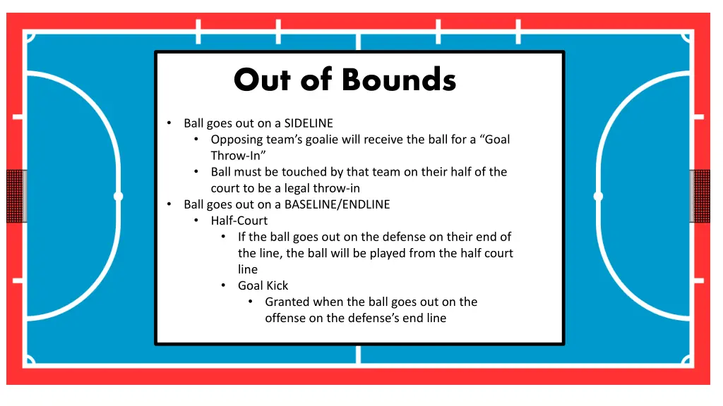 out of bounds