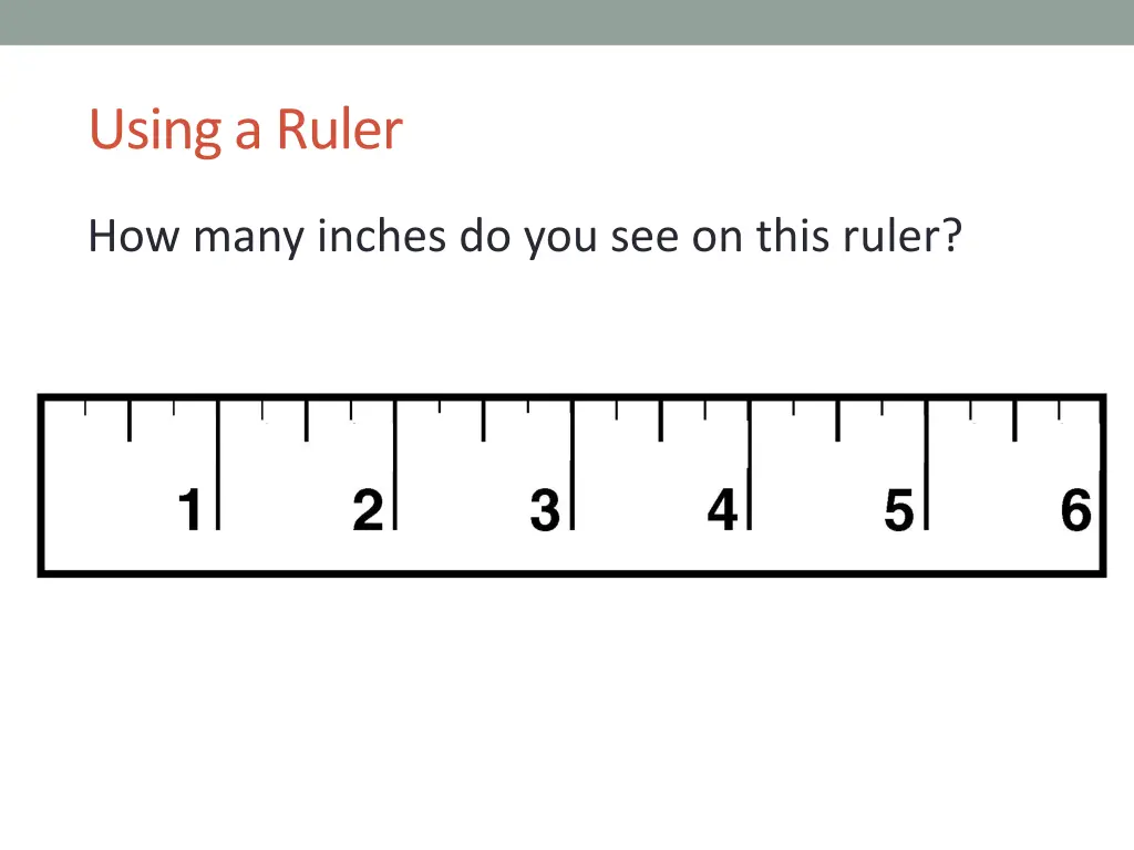 using a ruler