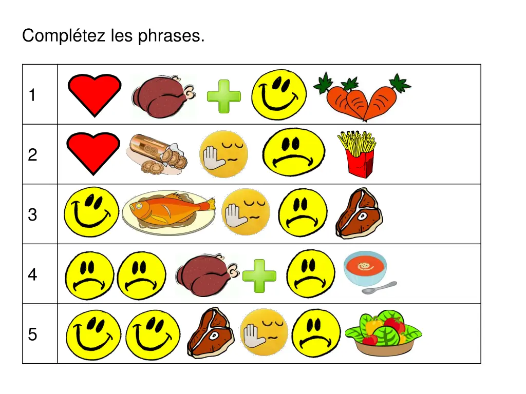 compl tez les phrases