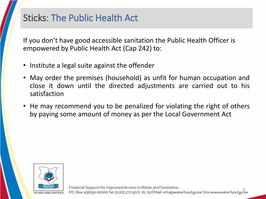 sticks sticks the public health act the public 1