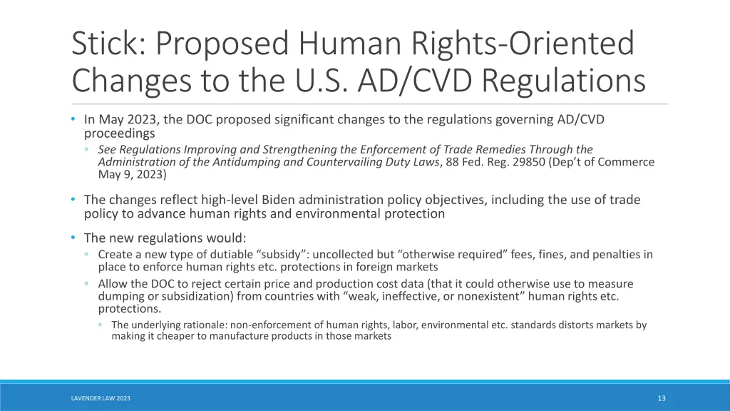 stick proposed human rights oriented changes 1