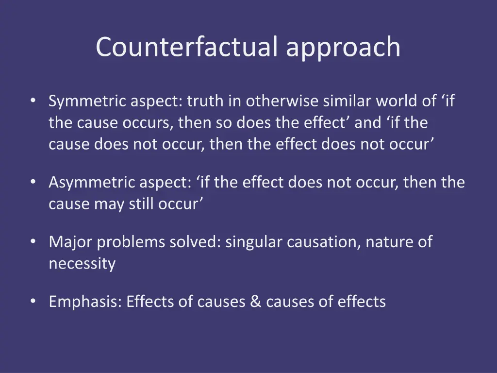 counterfactual approach 6