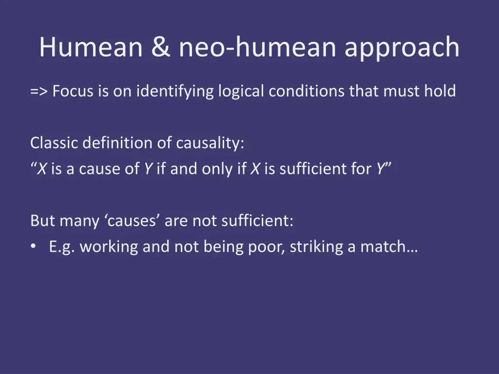 humean neo humean approach 1