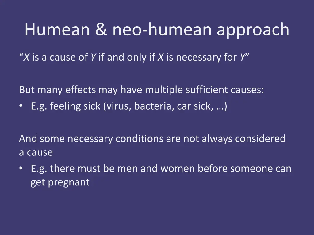 humean neo humean approach 2