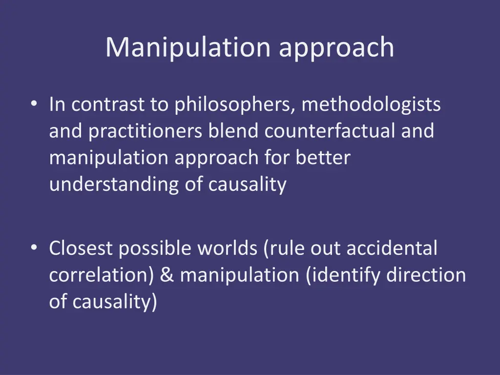 manipulation approach 1