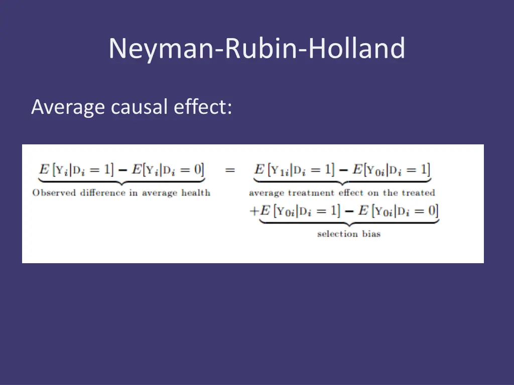 neyman rubin holland 5