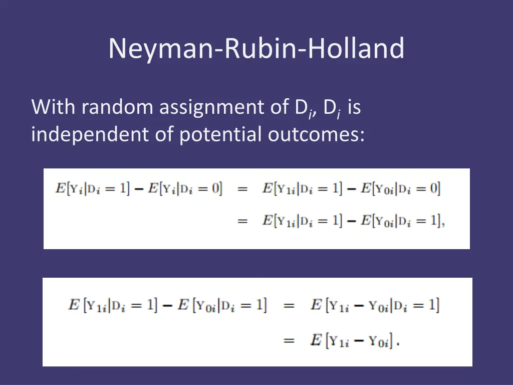 neyman rubin holland 6