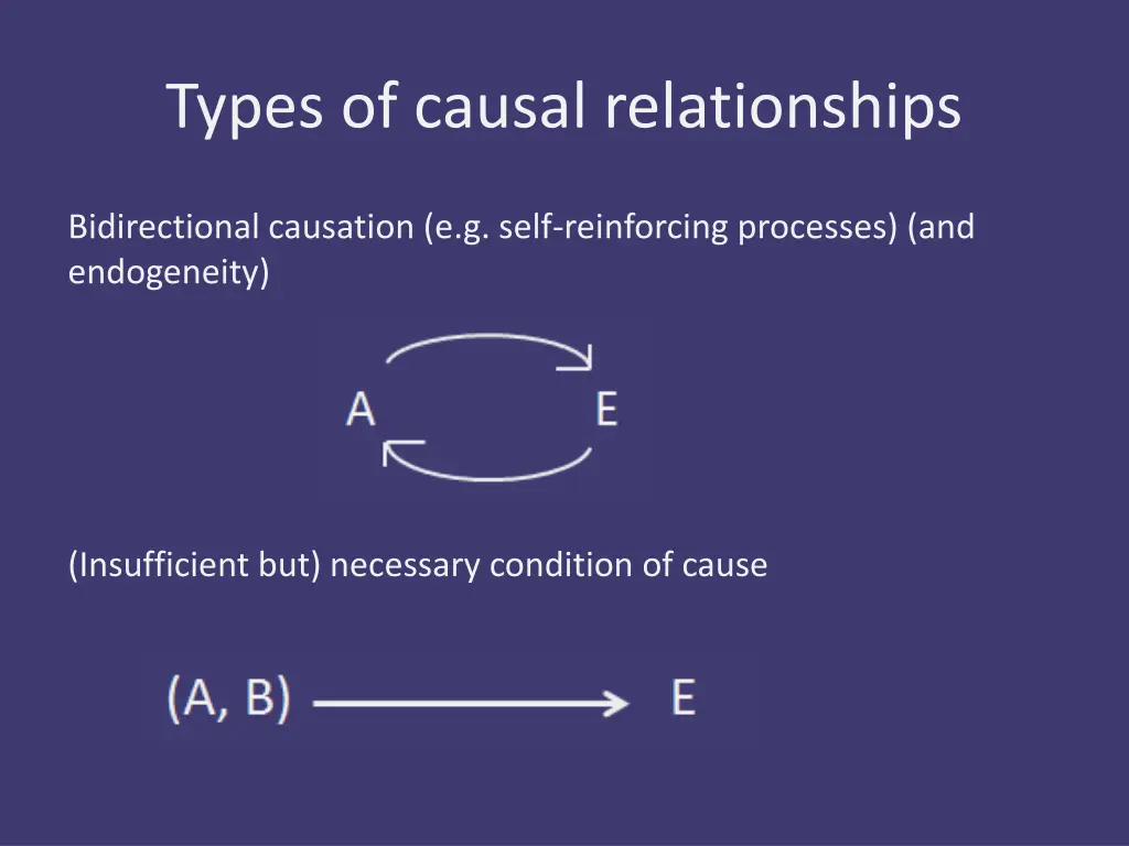 types of causal relationships 1