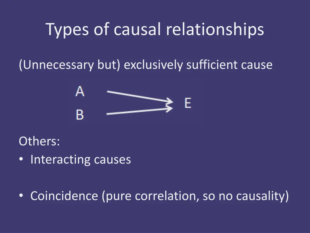 types of causal relationships 2