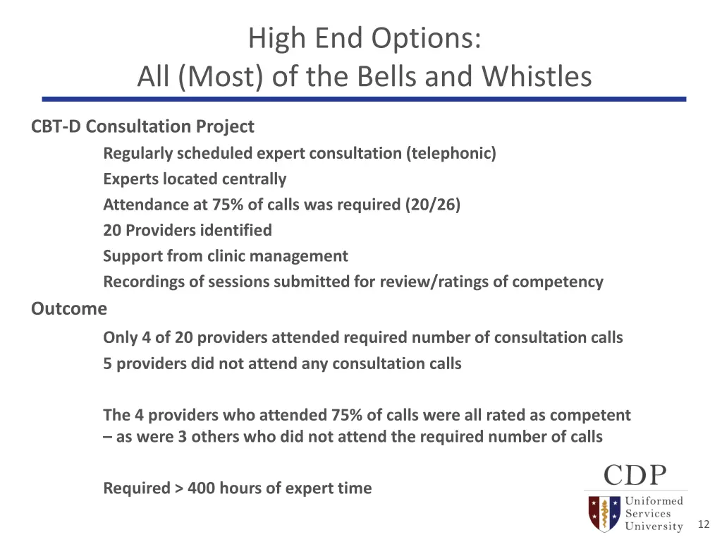 high end options all most of the bells 1