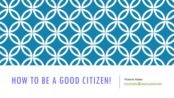 how to be a good citizen