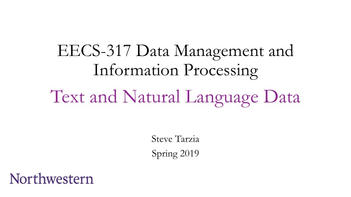 eecs 317 data management and information