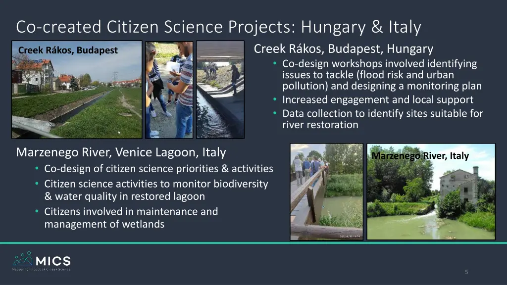 co created citizen science projects hungary italy