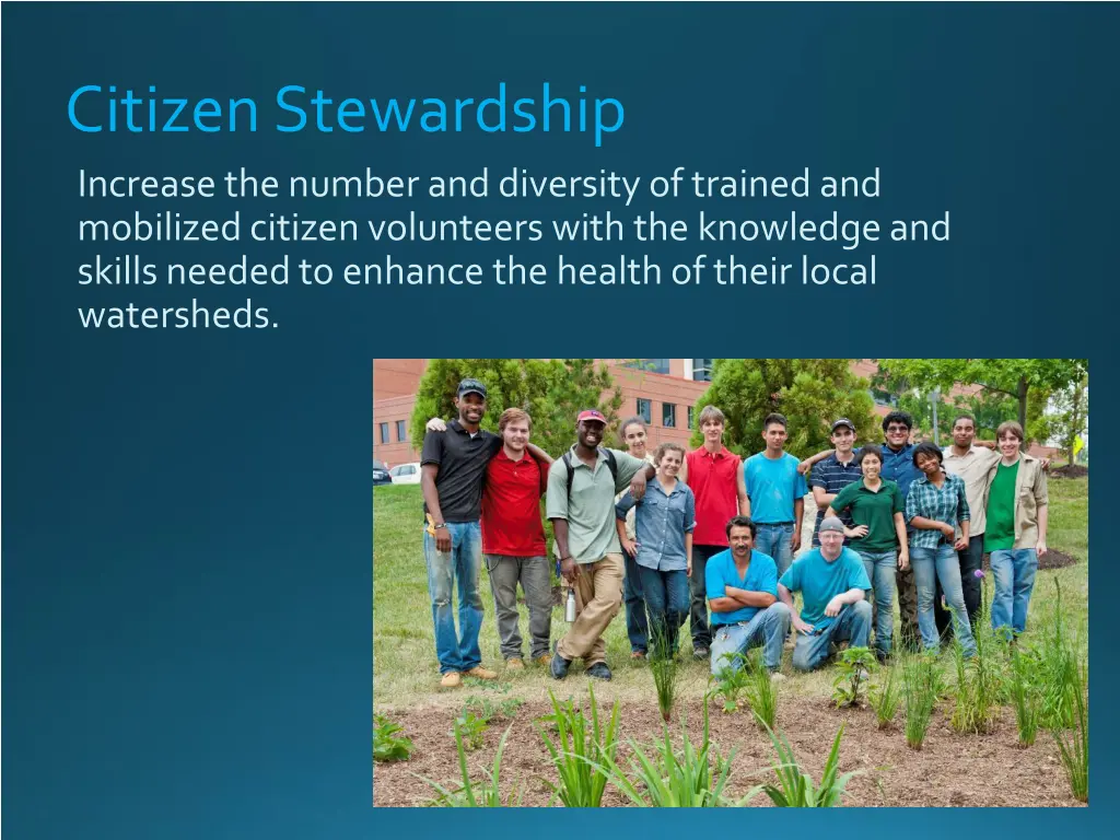 citizen stewardship increase the number