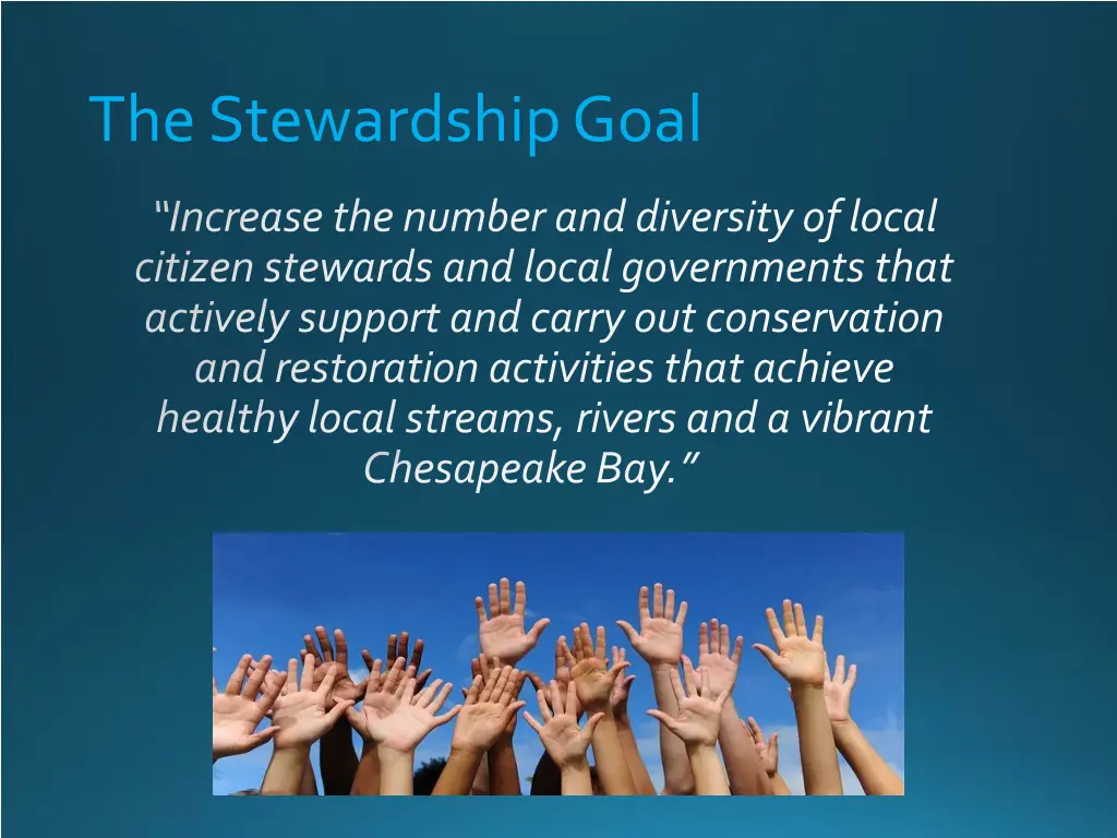 the stewardship goal