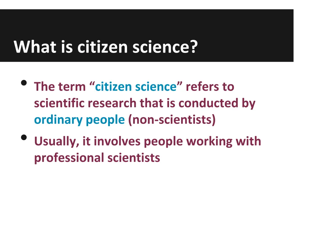 what is citizen science