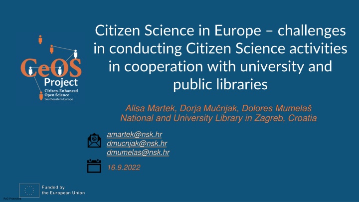 citizen science in europe challenges