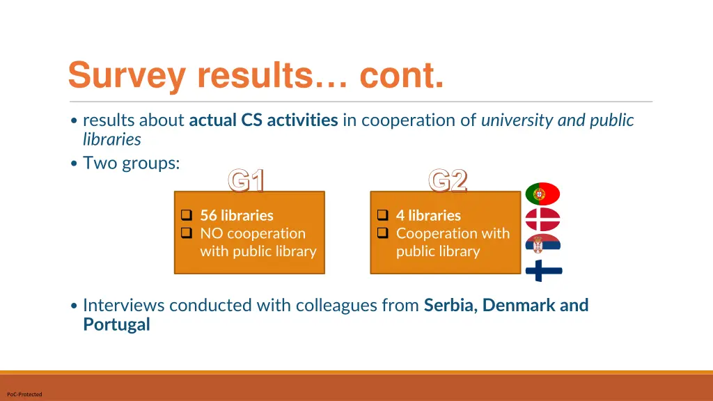 survey results cont