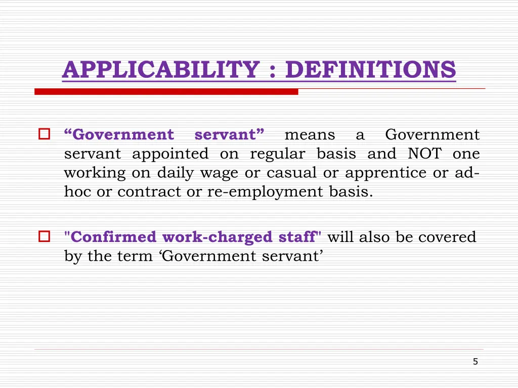 applicability definitions 1