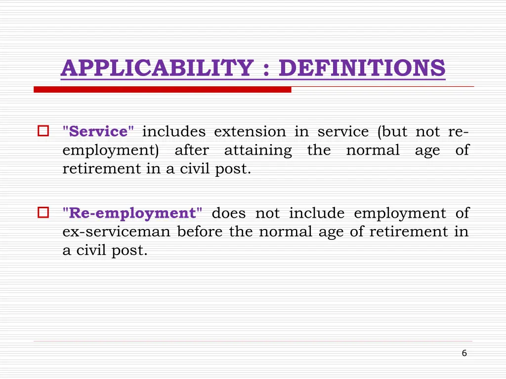 applicability definitions 2