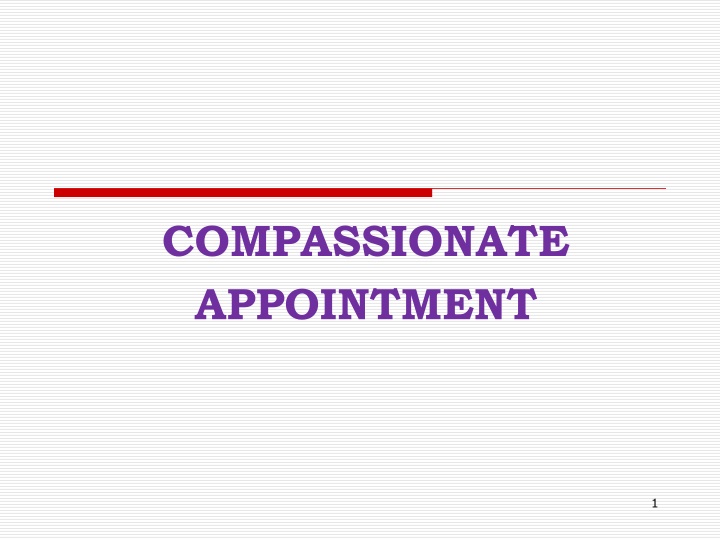 compassionate appointment