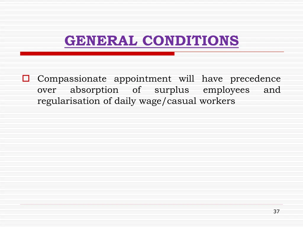 general conditions 3