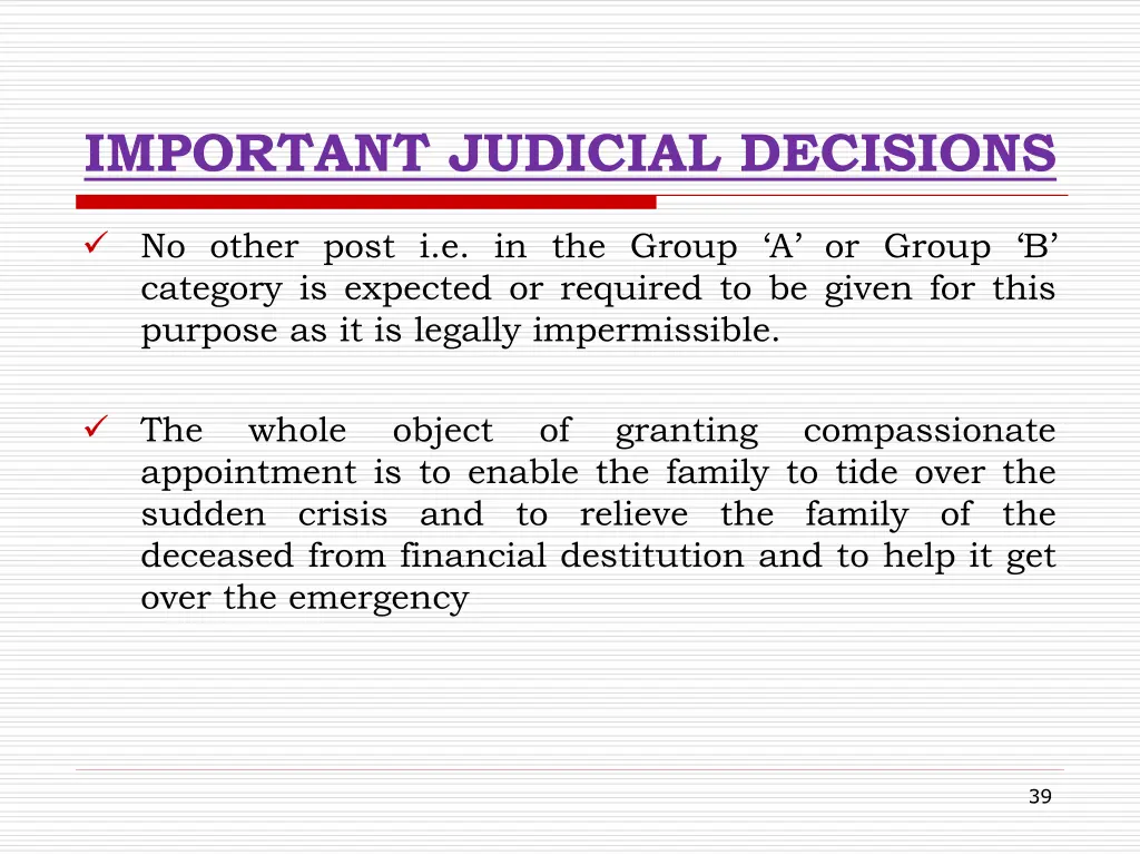 important judicial decisions 1