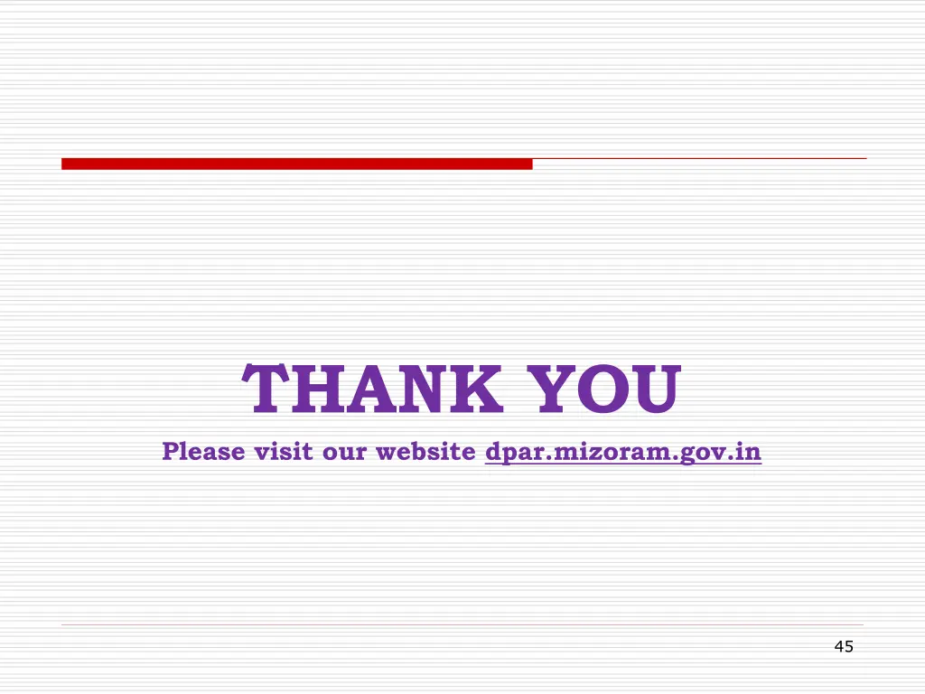 thank you please visit our website dpar mizoram