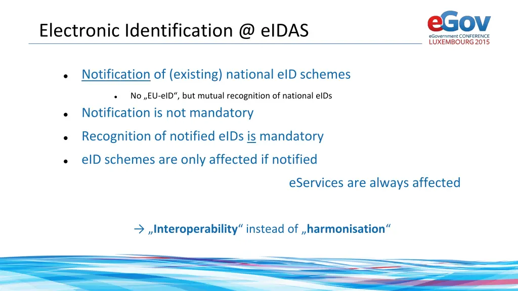 electronic identification @ eidas