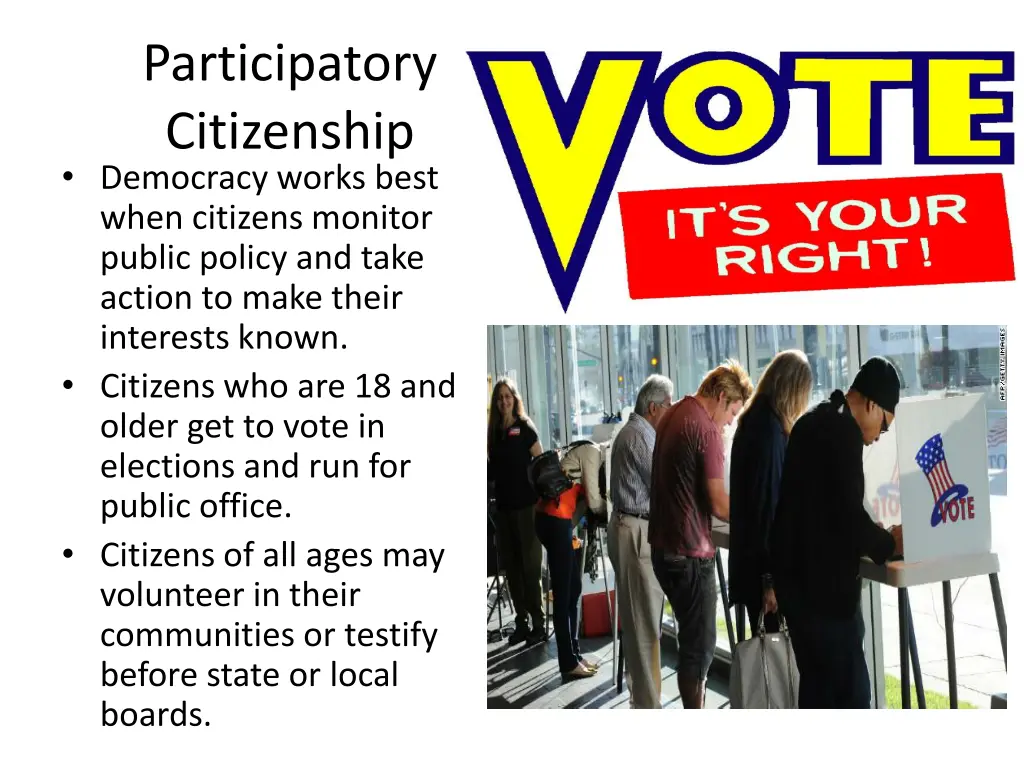 participatory citizenship democracy works best