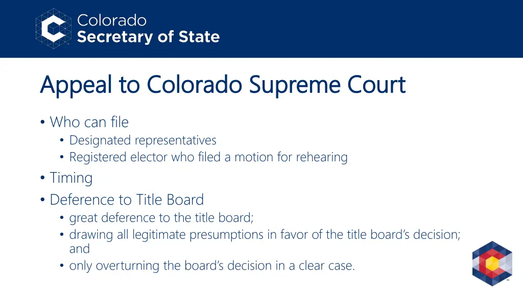 appeal to colorado supreme court appeal