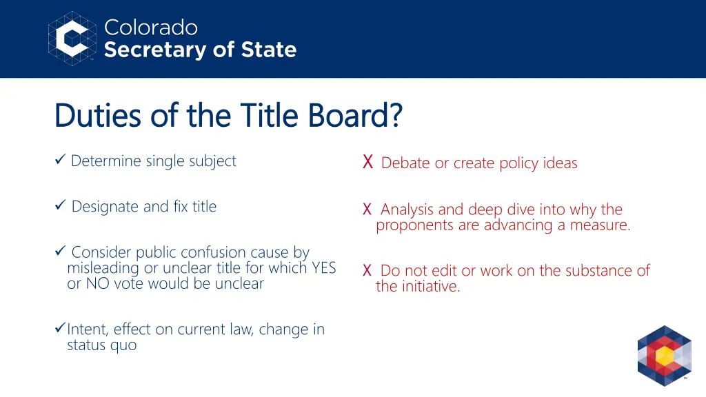 duties of the title board duties of the title