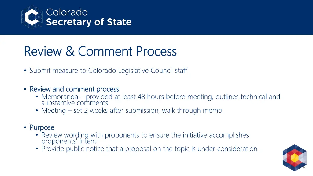 review comment process review comment process