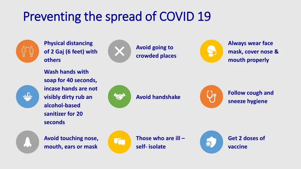 preventing the spread of covid 19 preventing