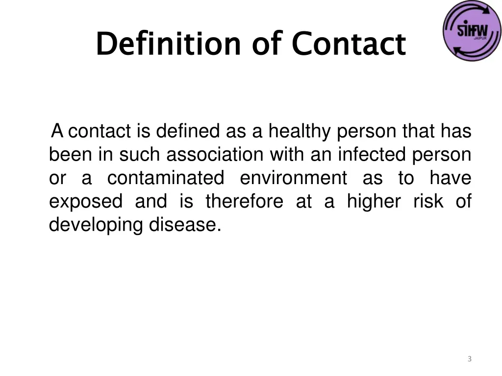 definition of contact