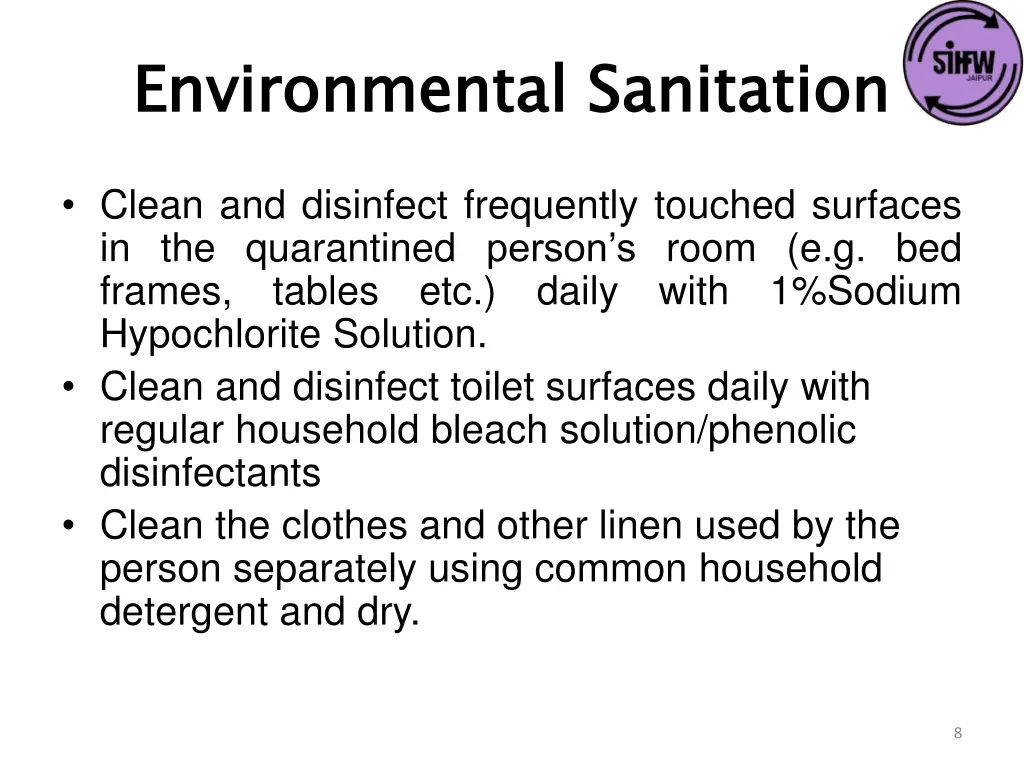 environmental sanitation