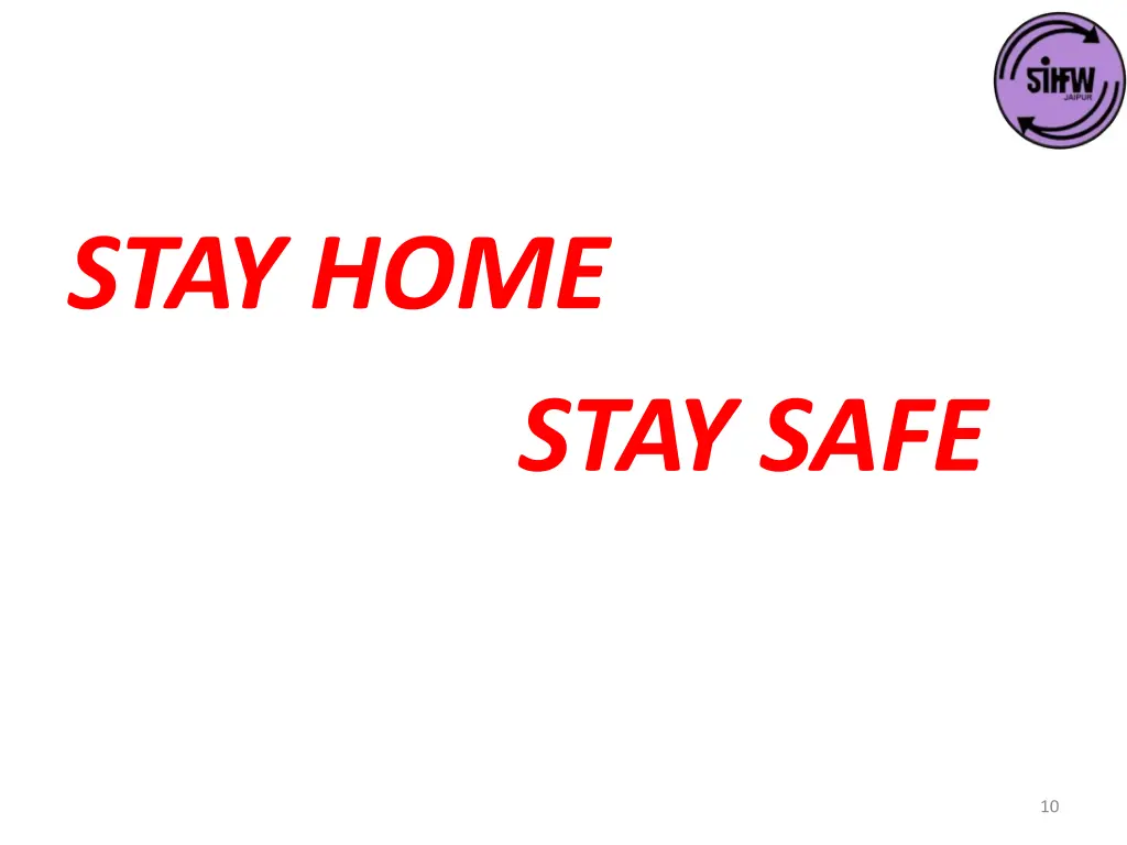 stay home stay safe