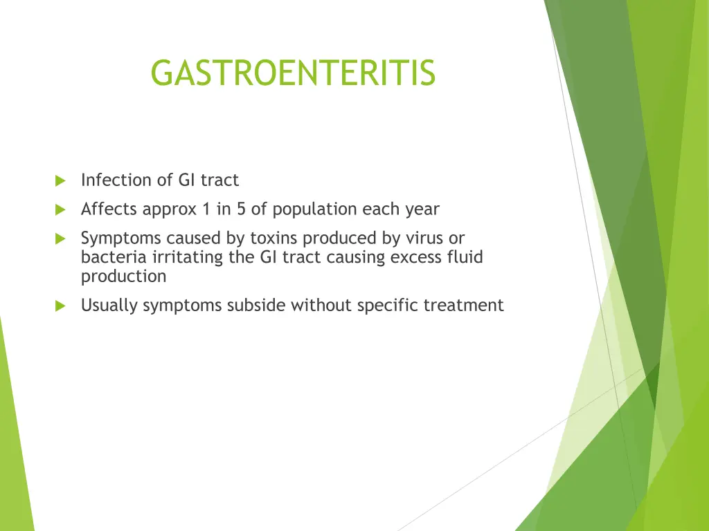 gastroenteritis