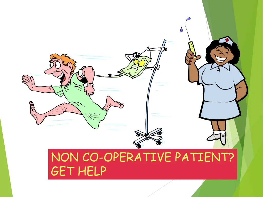 non co operative patient get help