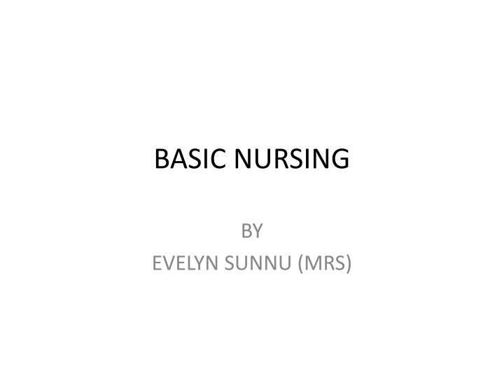 basic nursing