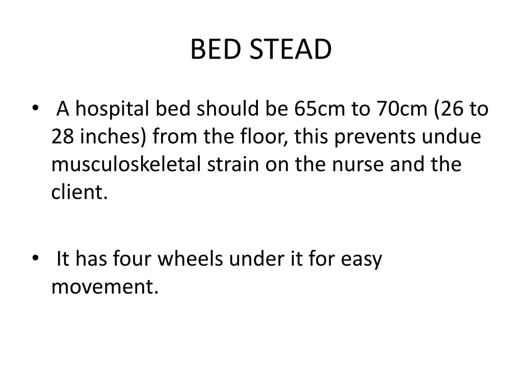 bed stead