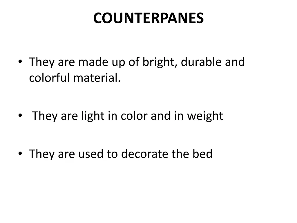 counterpanes