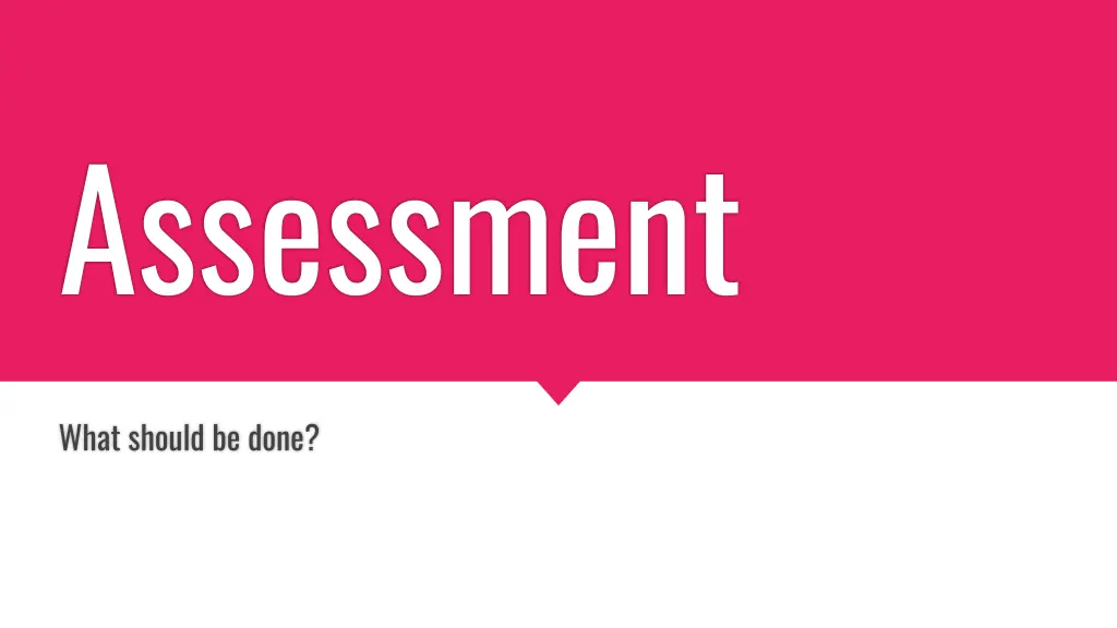 assessment