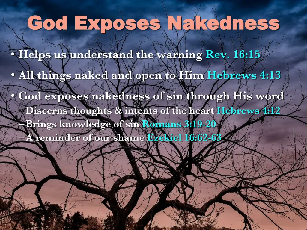 god exposes nakedness god exposes nakedness 1