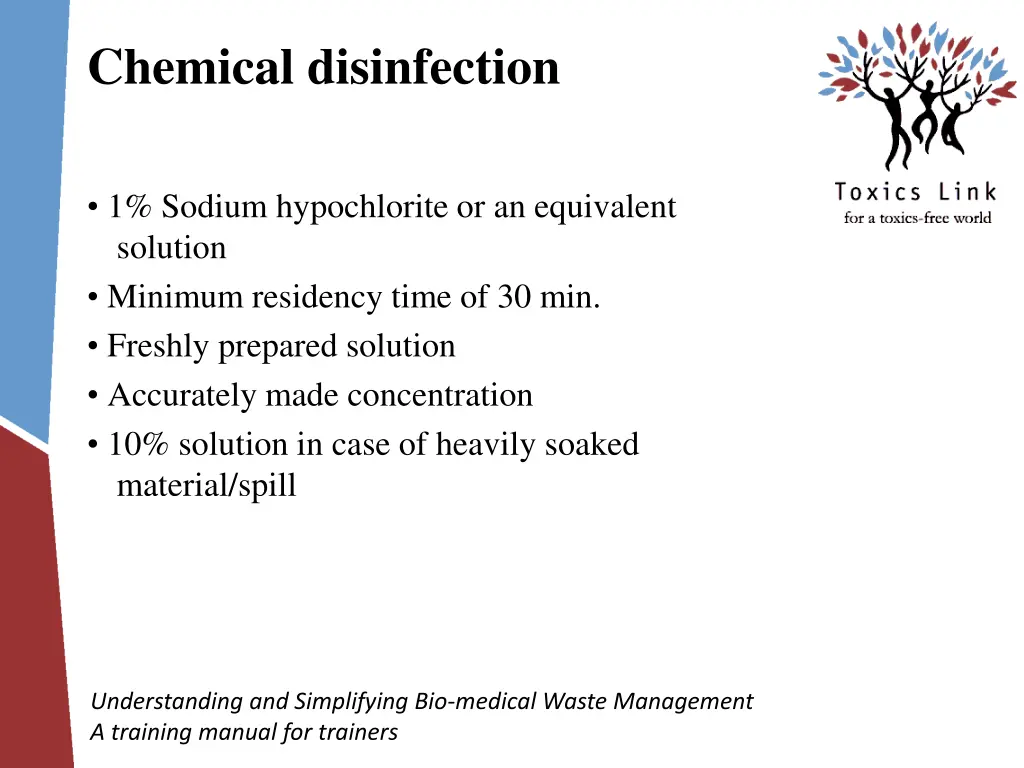 chemical disinfection