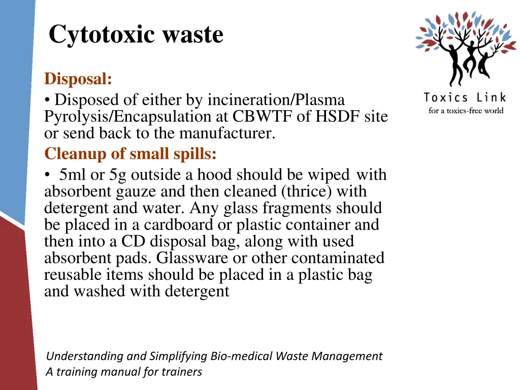 cytotoxic waste